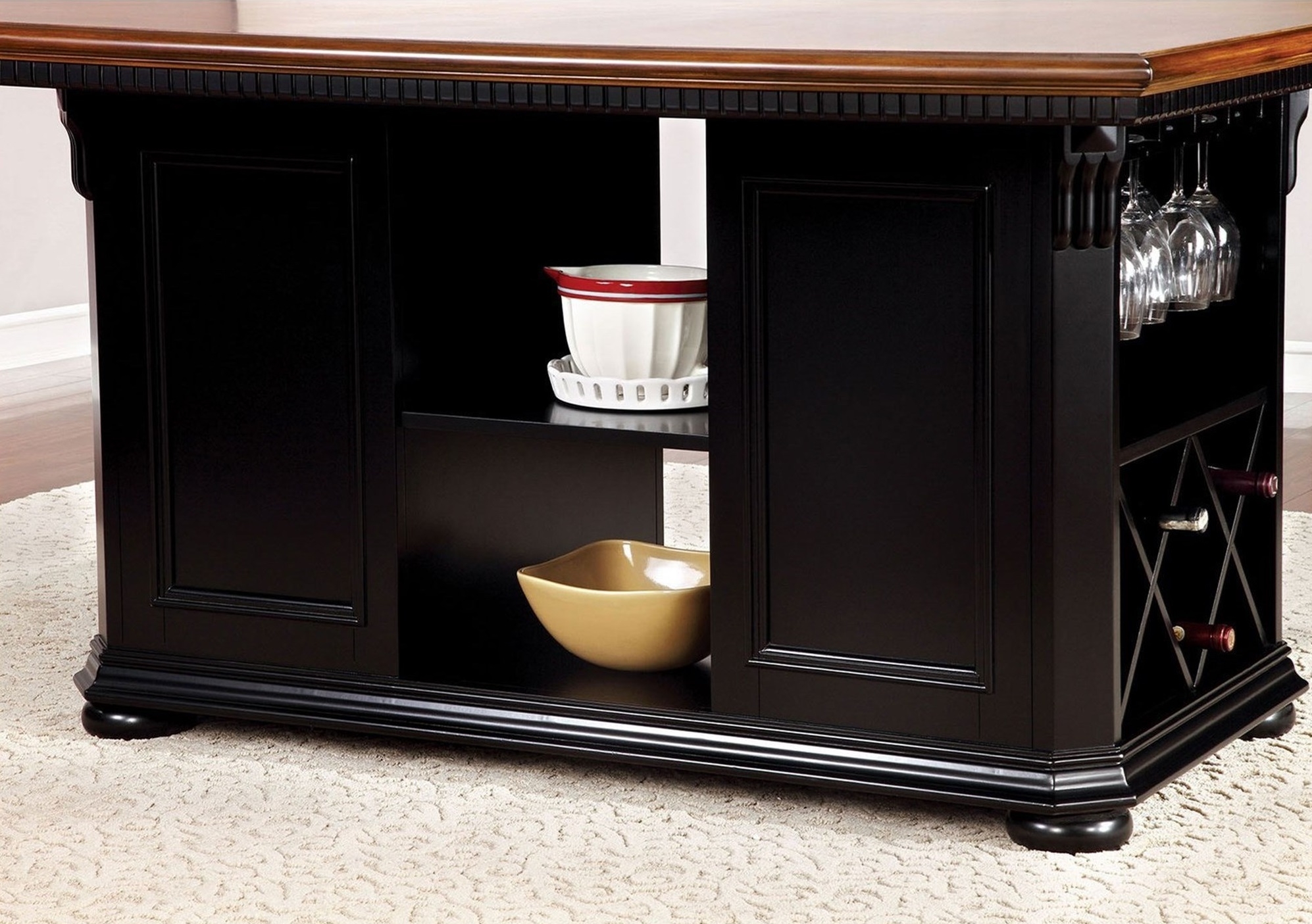 Sabrina Wood Storage Counter Height Dining Set