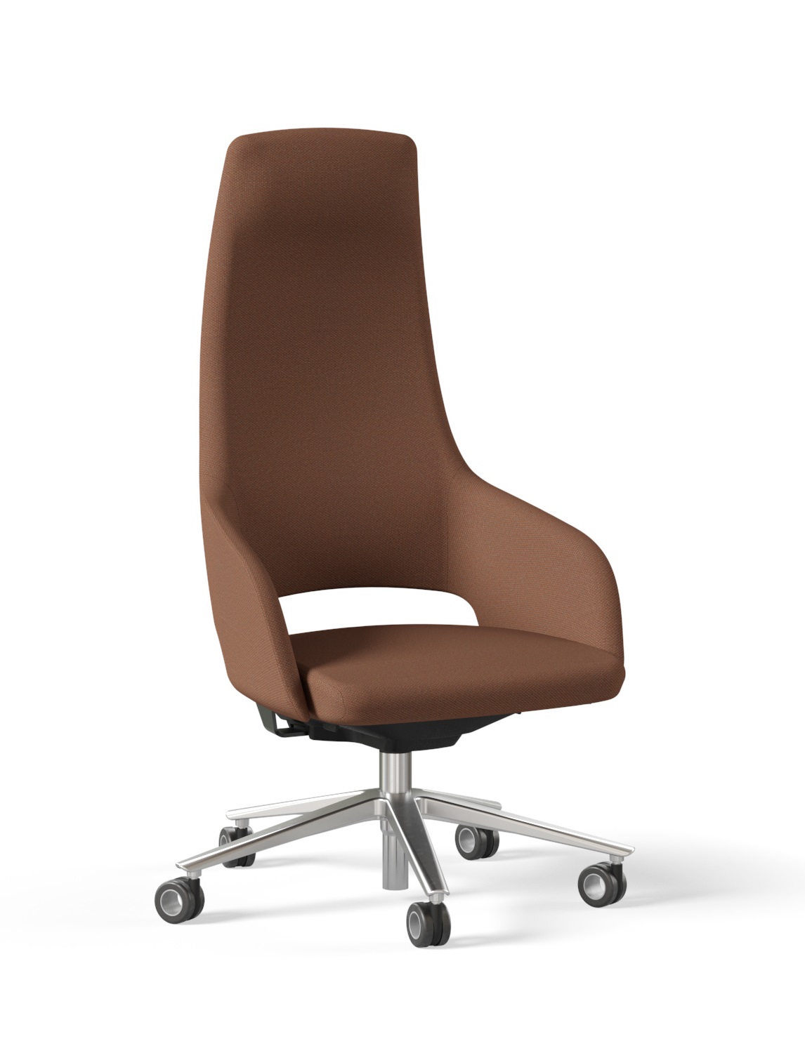 Sandie Swivel Adjustable Executive Chair w/Weight Sensitive Synchro Mechanism w/3 Locking Positions & 5-Star Base w/Castors