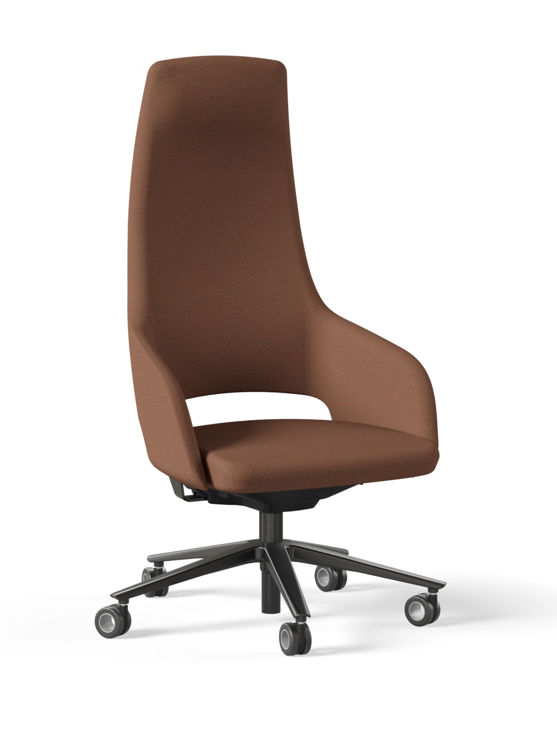 Sandie Swivel Adjustable Executive Chair w/Weight Sensitive Synchro Mechanism w/3 Locking Positions & 5-Star Base w/Castors