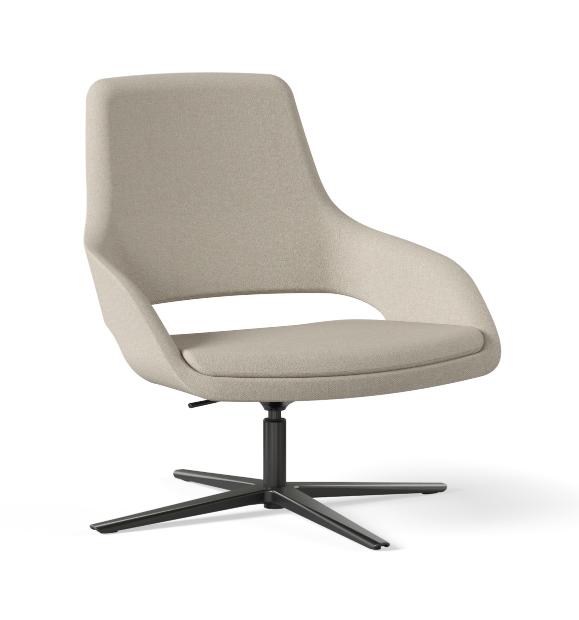 Sandie Low-Back Swivel Adjustable Lounge Chair