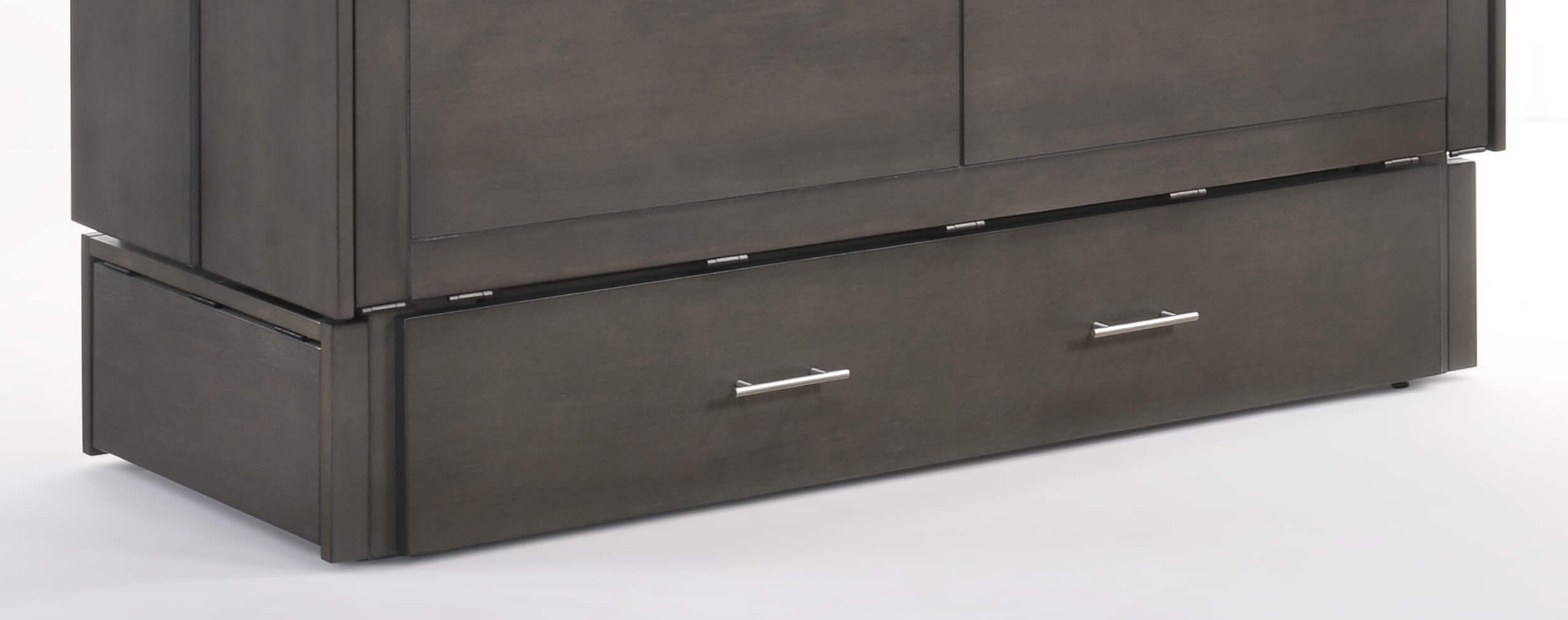 Sagebrush Wood Murphy Cabinet Bed w/Mattress