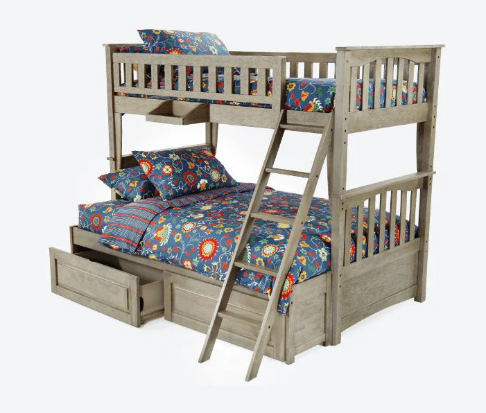 Sailboat Wood Bunk Bed, Twin/Full Size