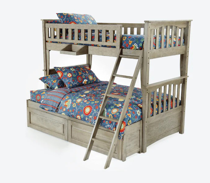 Sailboat Wood Bunk Bed, Twin/Full Size