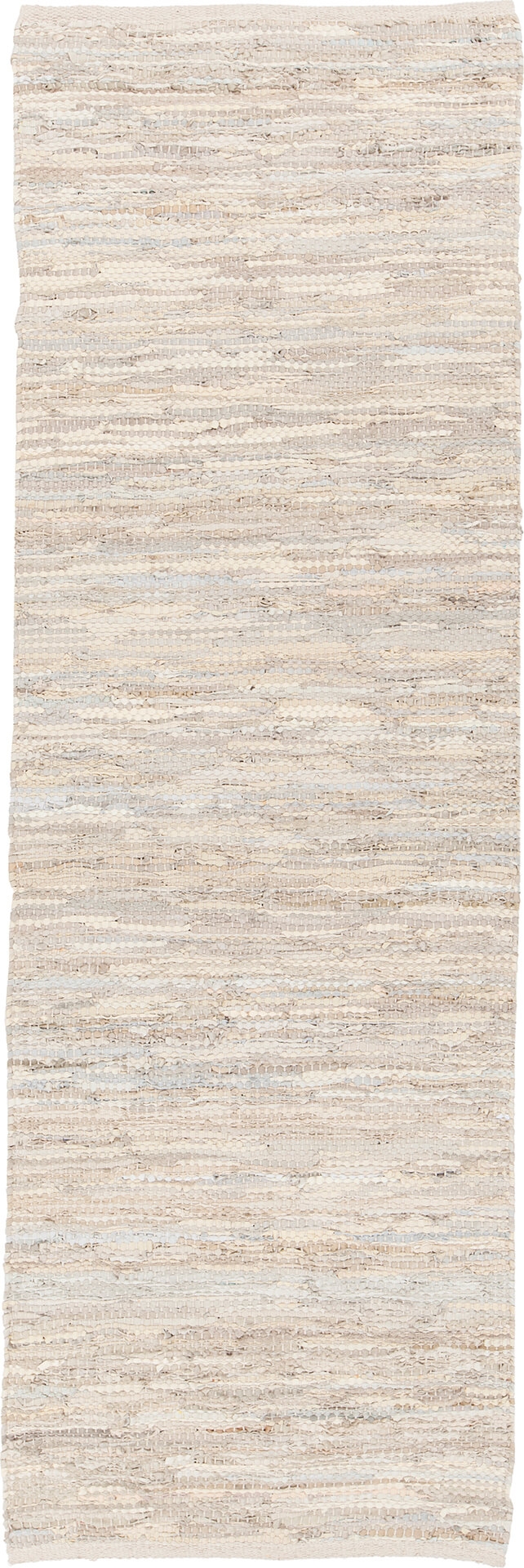 Saket Leather/Cotton Rectangular Hand-woven Rug
