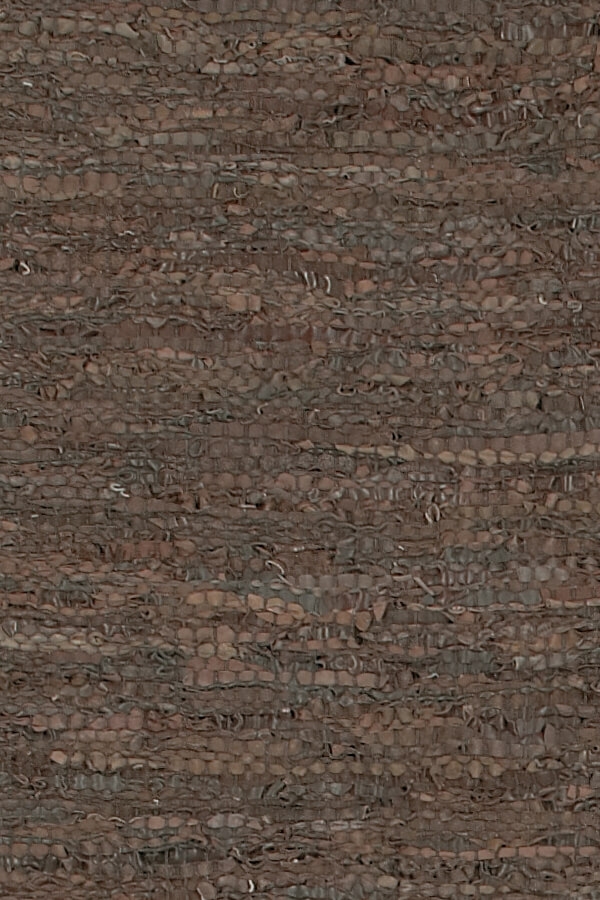 Saket Leather/Cotton Rectangular Hand-woven Rug, 2' x 3"