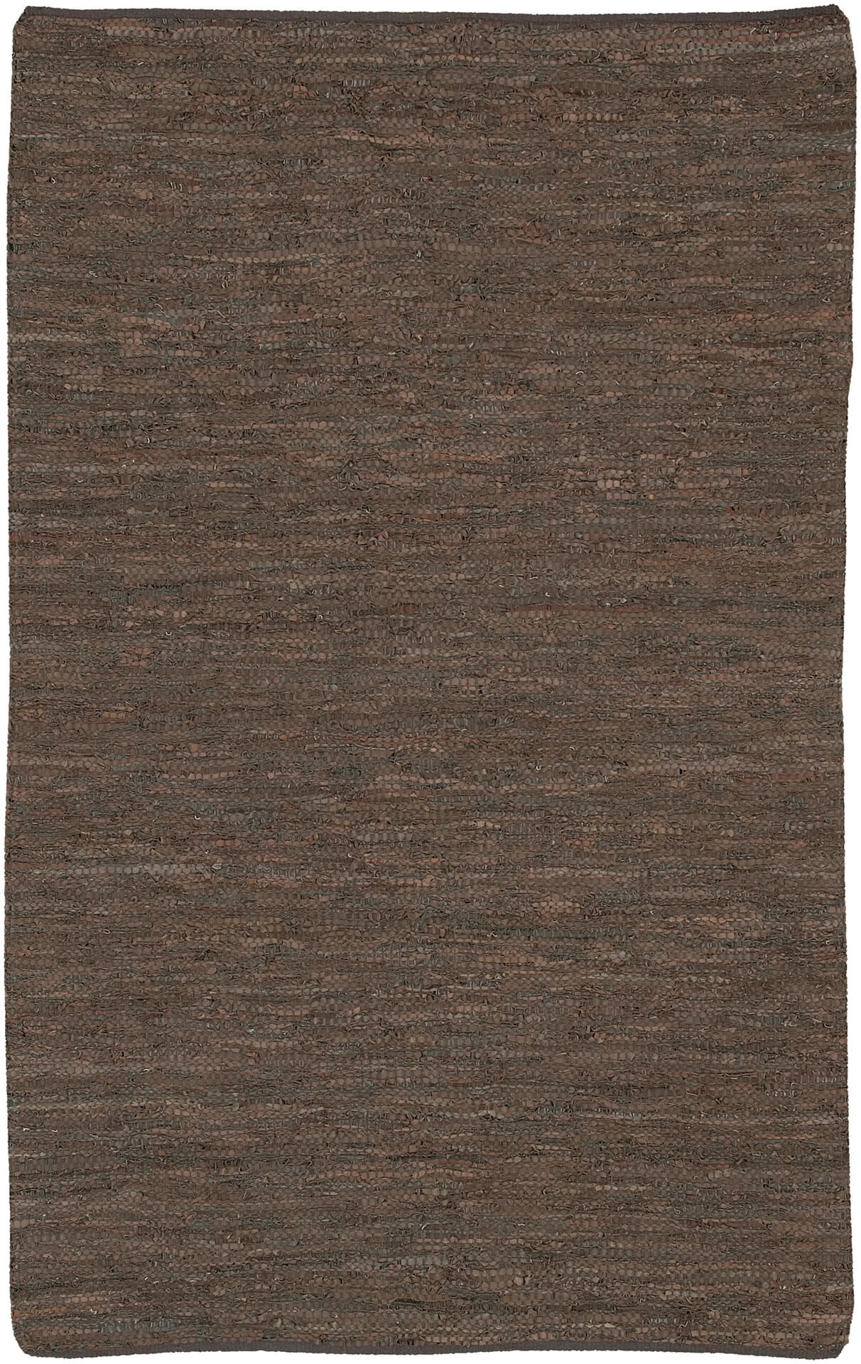 Saket Leather/Cotton Rectangular Hand-woven Rug