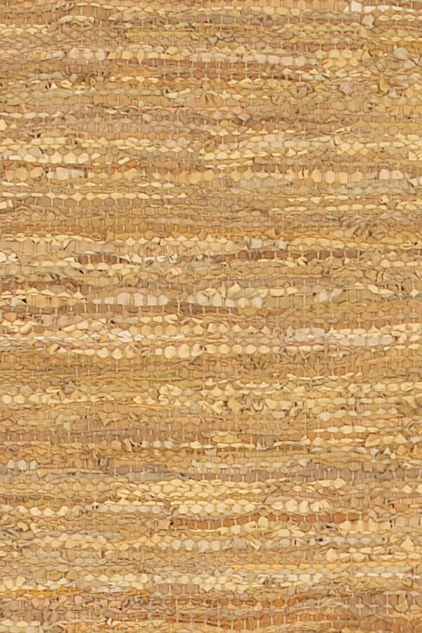 Saket Leather/Cotton Rectangular Hand-woven Rug, 5' x 7'6"