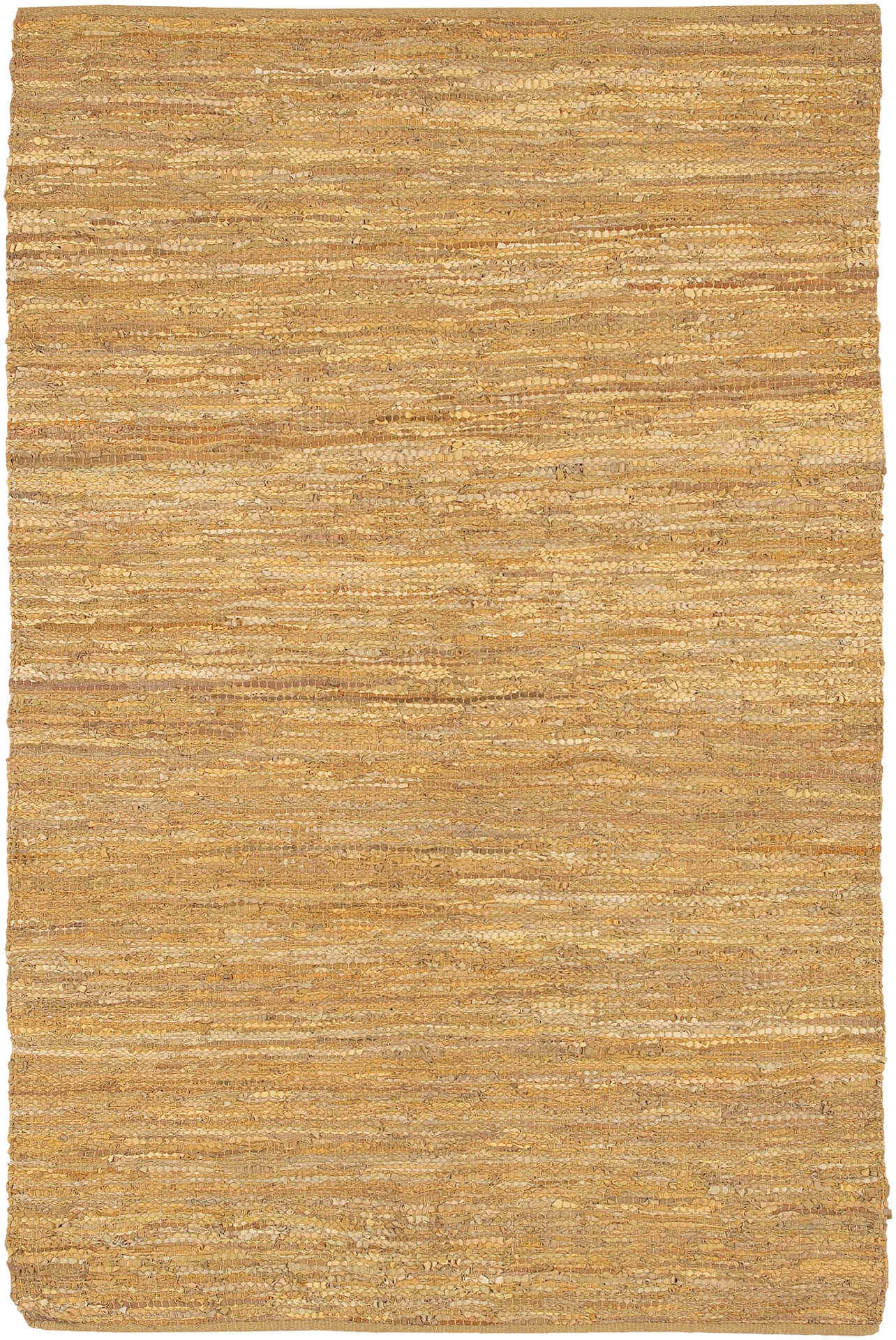 Saket Leather/Cotton Rectangular Hand-woven Rug