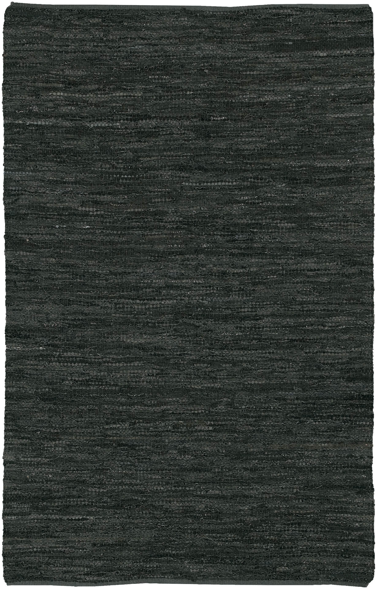 Saket Leather/Cotton Rectangular Hand-woven Rug