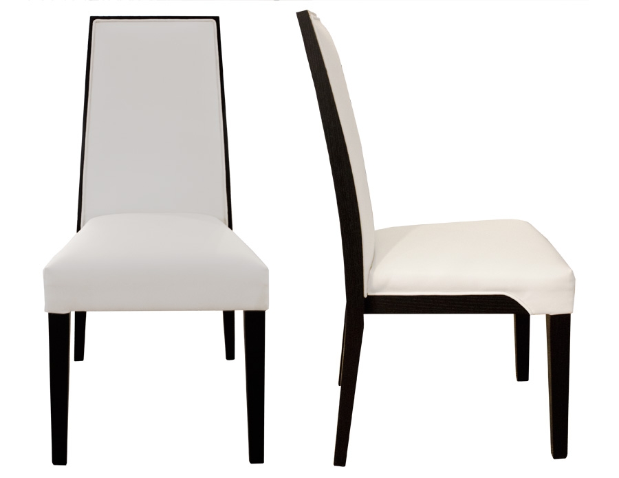 Samba Wood/Leather Dining Side Chair