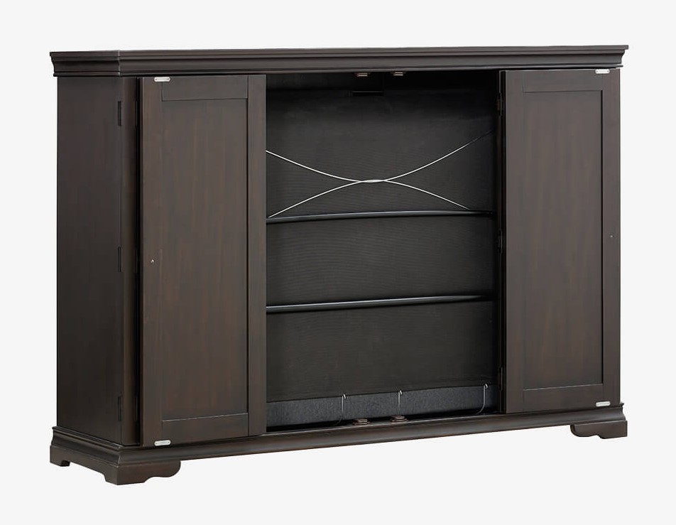 Sealy San Sebastian Wood Murphy Cabinet Bed w/Mattress, Queen Size