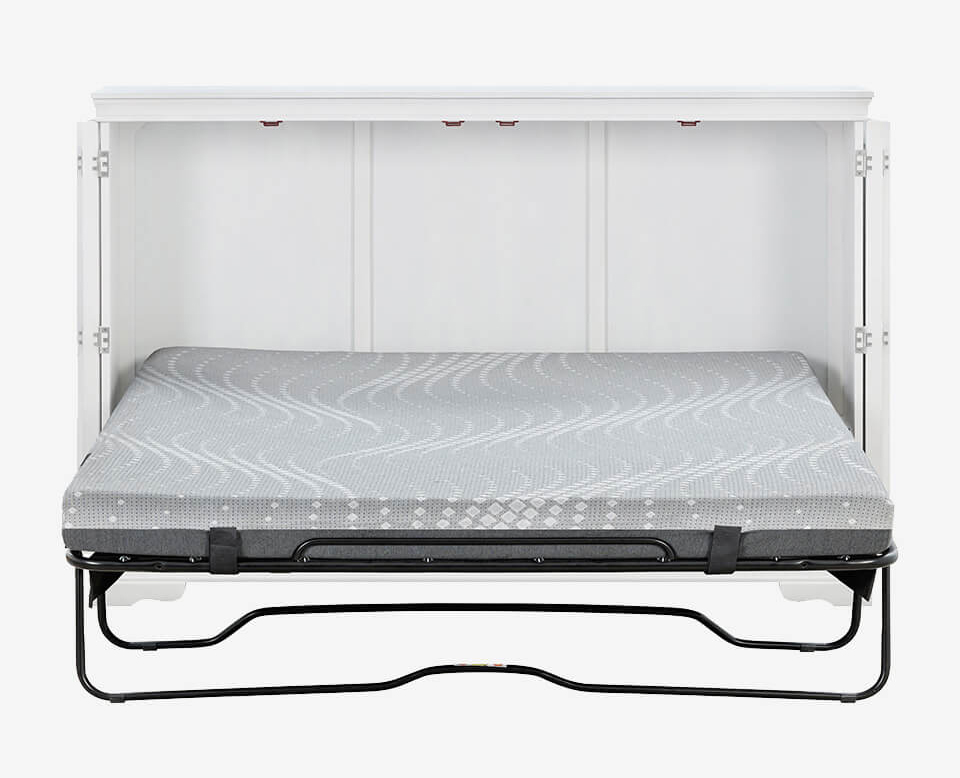Sealy San Sebastian Wood Murphy Cabinet Bed w/Mattress, Full Size