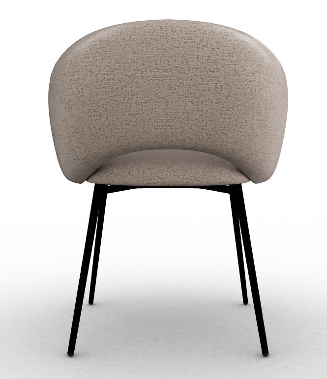 Anime Aspen Fabric/Metal Dining Chair