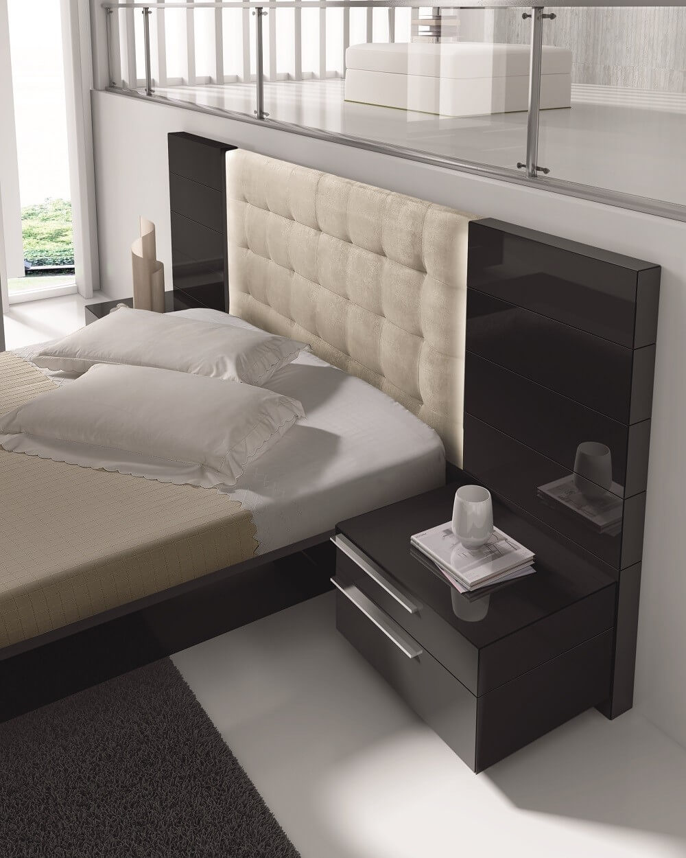 Santana Premium Queen Size Platform Bed