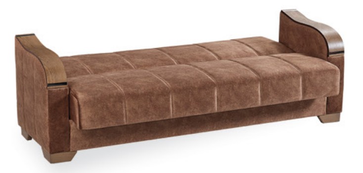 Saphire Microsuede Convertible Storage Living Room Set