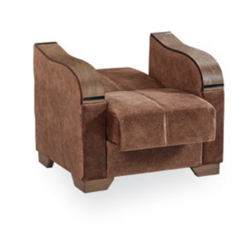 Saphire Microsuede Convertible Storage Living Room Set