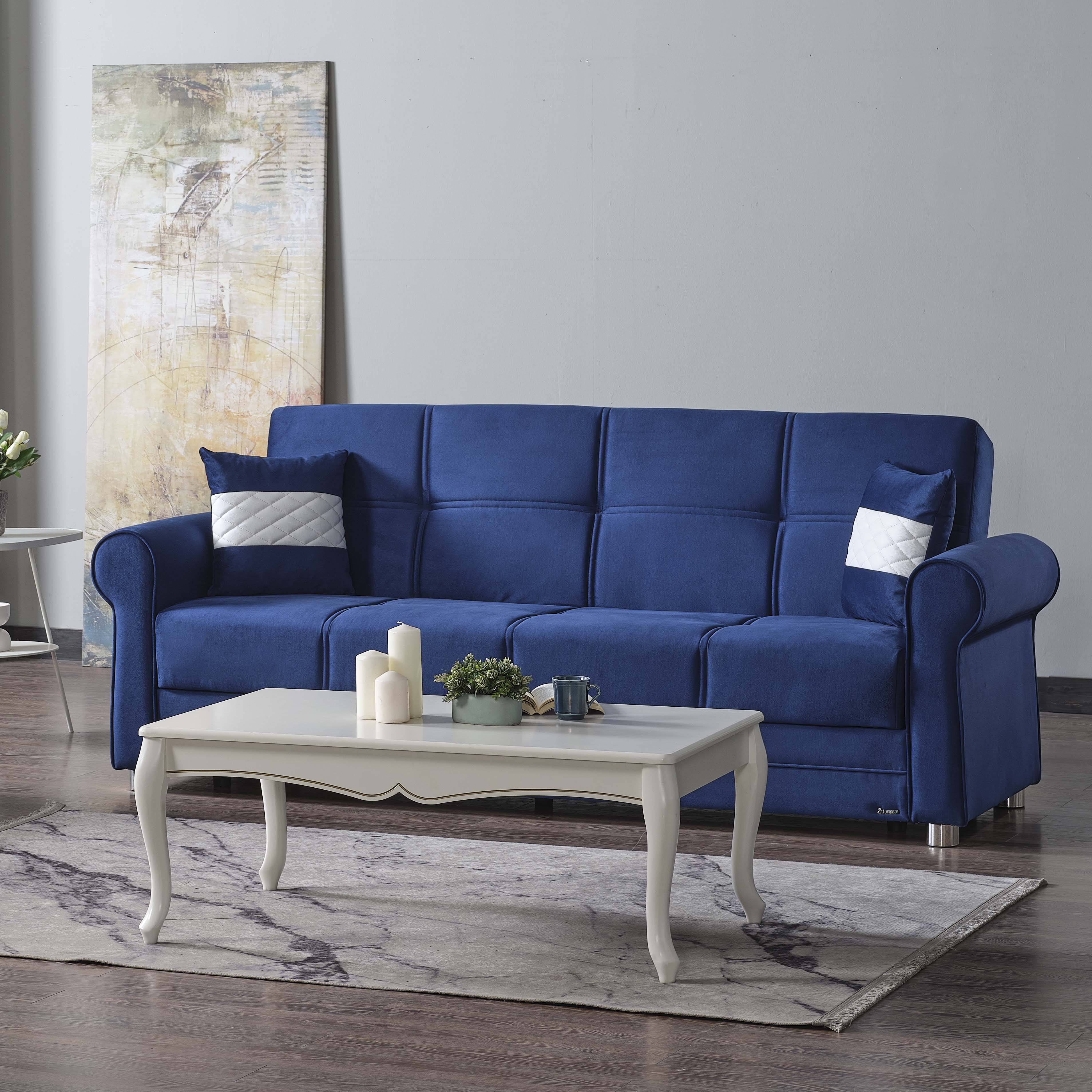 Sara Fabric Convertible Living Room Set