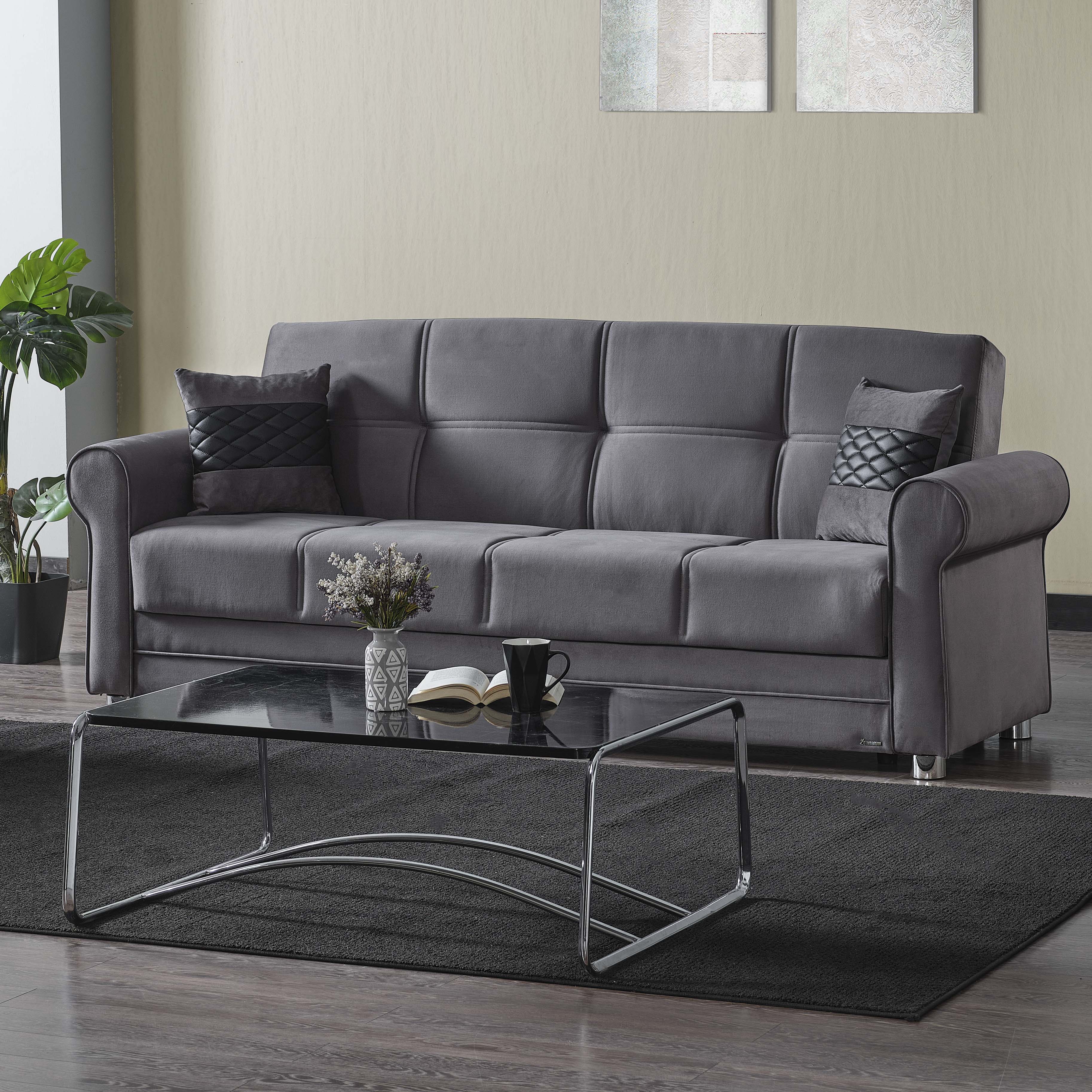 Sara Fabric Convertible Living Room Set