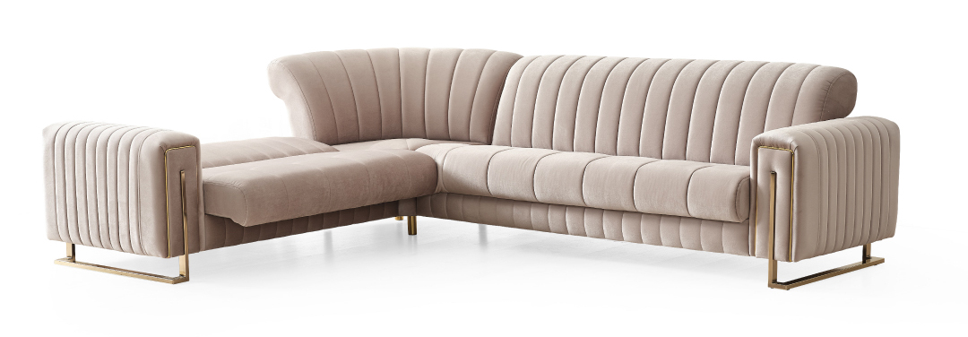 Saratoga L-Shaped Upholstered Convertible Storage Sectional