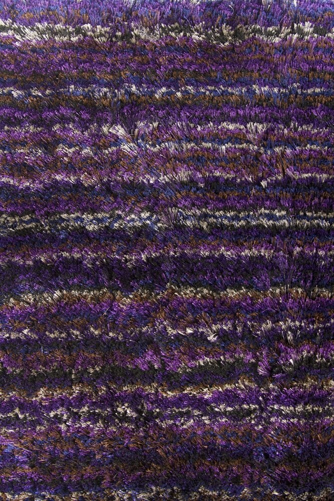 Savona Polyester Rectangular Shag Handmade Rug, 5' x 7'6"