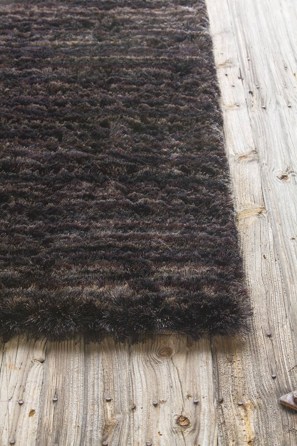 Savona Polyester Rectangular Shag Handmade Rug, 5' x 7'6"