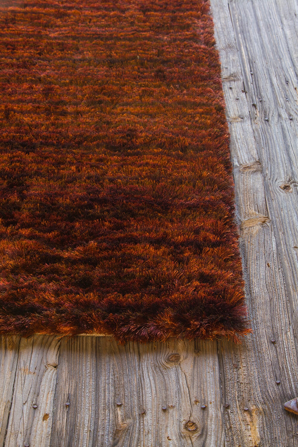 Savona Polyester Rectangular Shag Handmade Rug, 5' x 7'6"