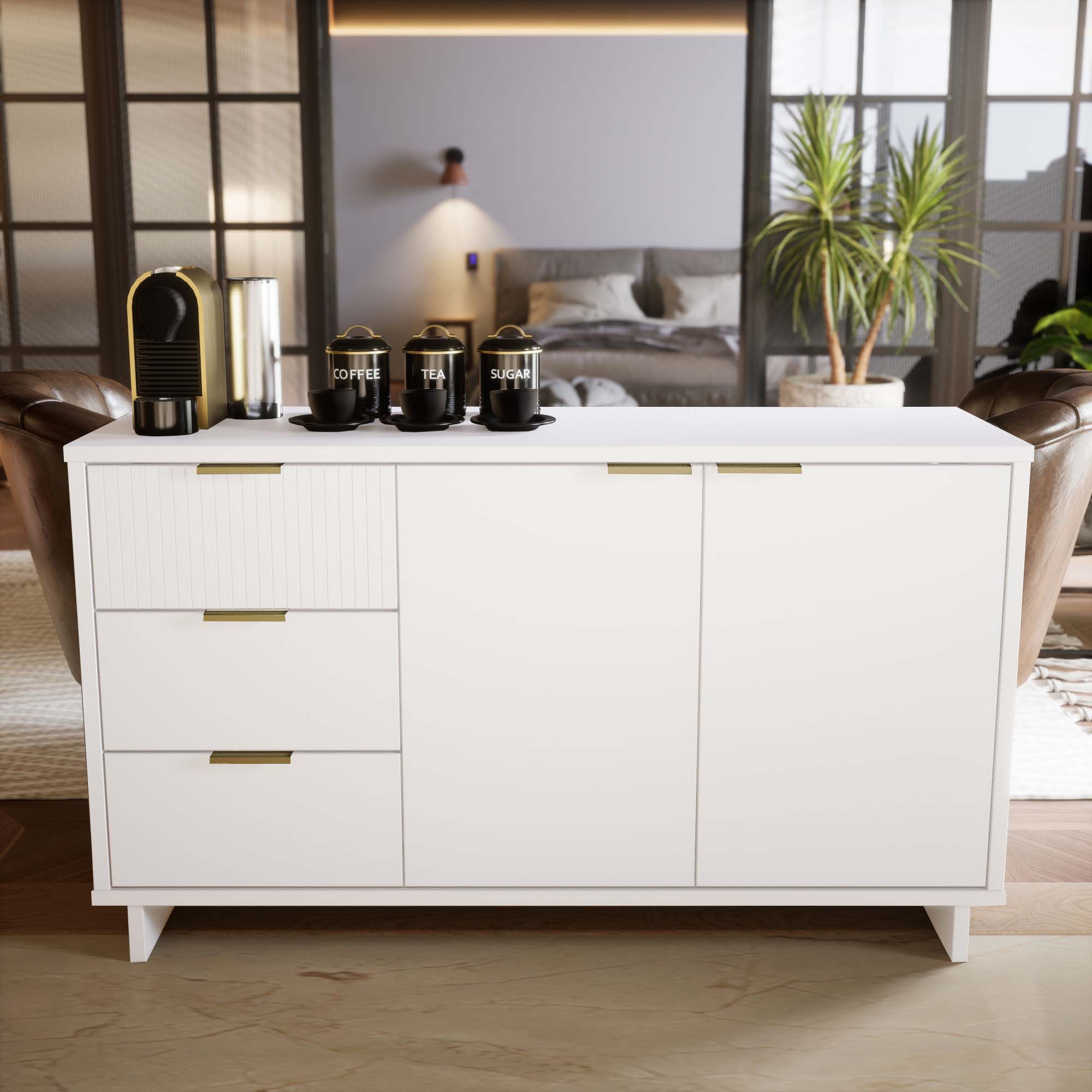Granville 55-inch Sideboard w/3 Full Extension Drawers