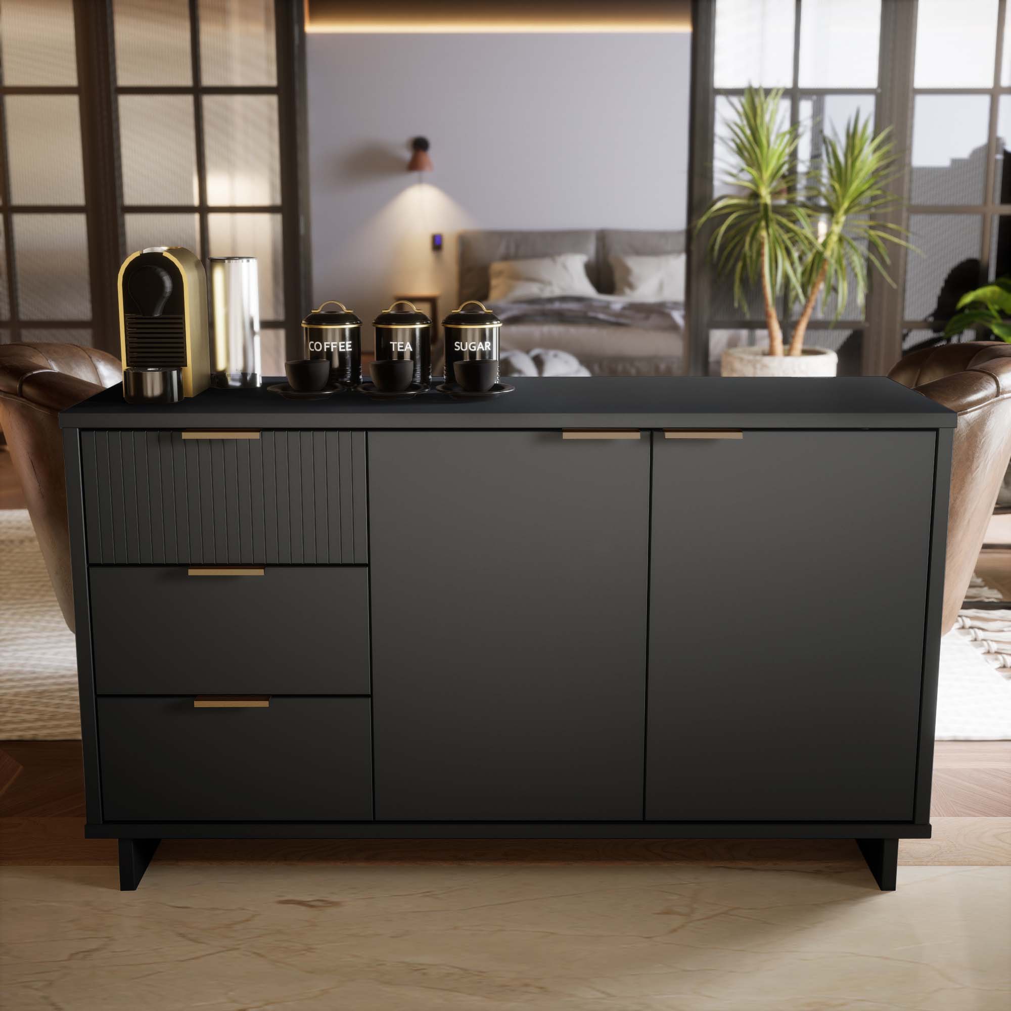 Granville 55-inch Sideboard w/3 Full Extension Drawers
