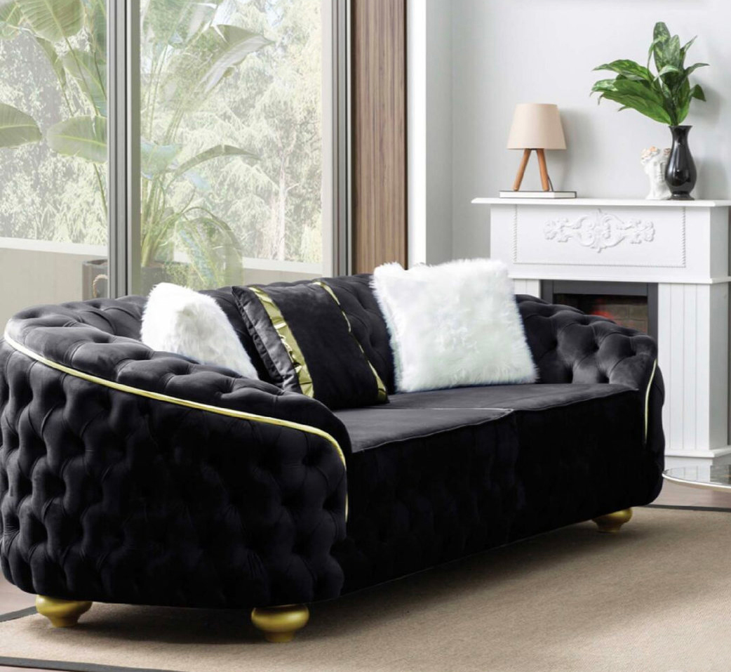 Bursa Tufted Velvet Sofa