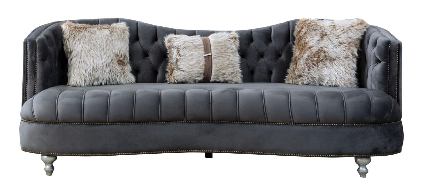 Happy Tufted Velvet Sofa