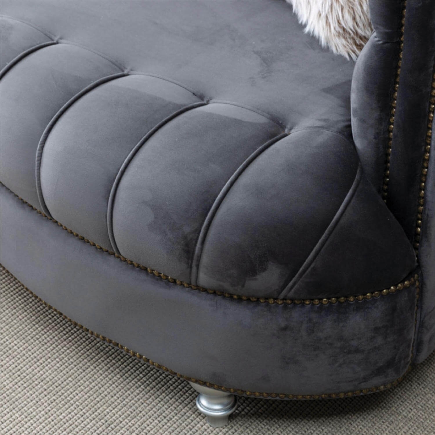 Happy Tufted Velvet Living Room Set