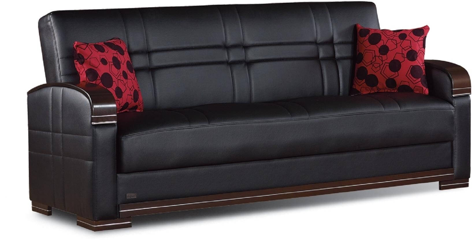 Bronx Bonded Leather Storage Sofabed