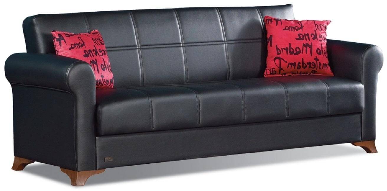 Harlem Bonded Leather Storage Sofabed