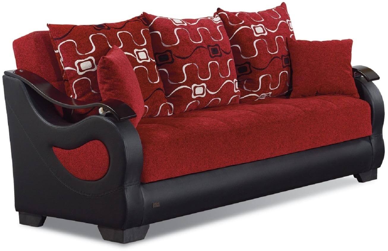 Pittsburgh Fabric/Vinyl Storage Living Room Set