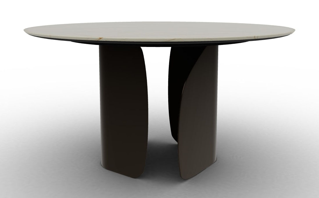 Twins Metal/Ceramic Round Dining Table