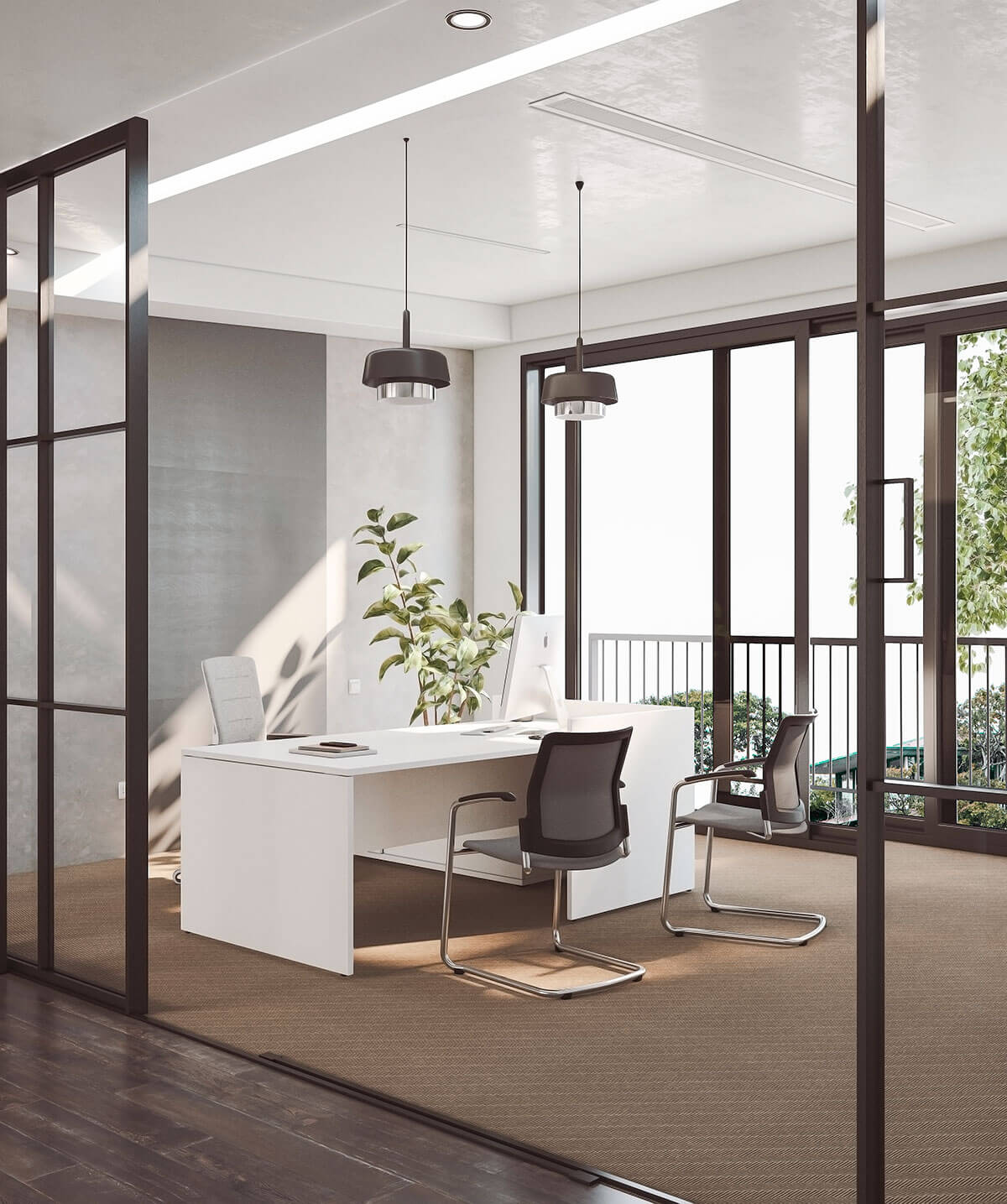 Actiu Ofimat Plus Wooden Desk Office Furniture Ultra Modern