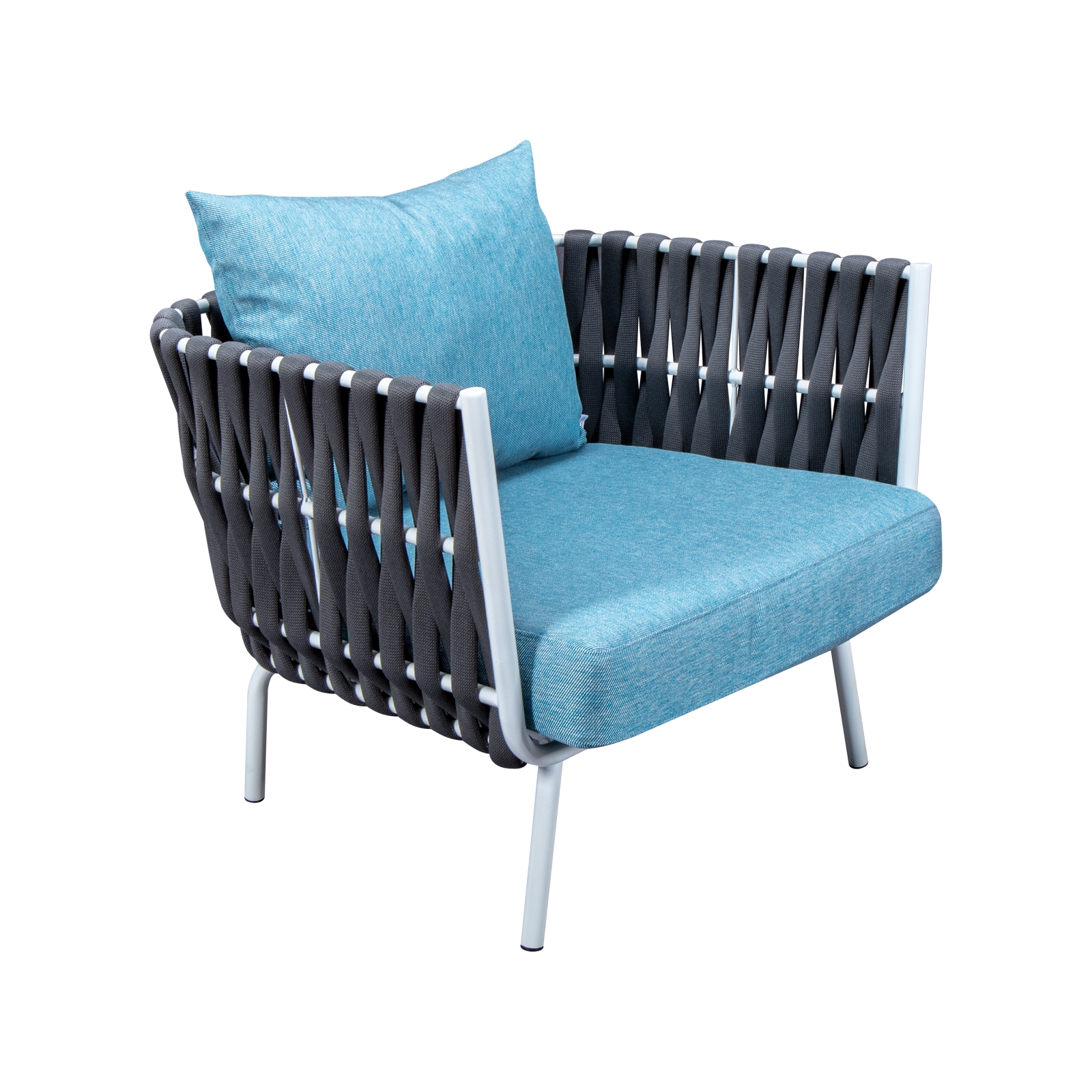 Spencer Outdoor Fabric Club Chair w/Cushions