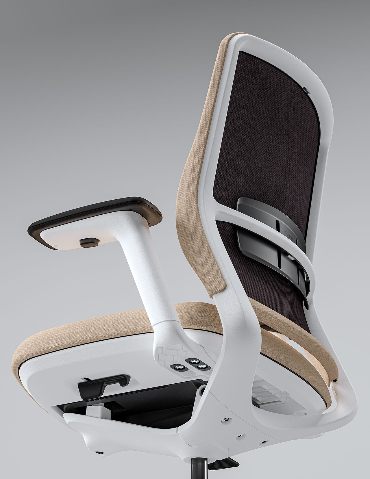 A+S Work Office Chair w/Mesh Backrest