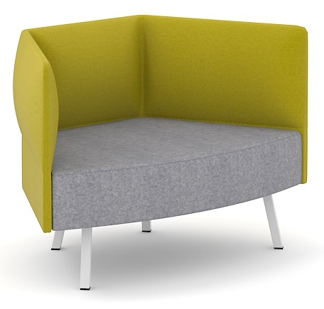 Cumulus Lounge Armchair, 1 Tier Backrest