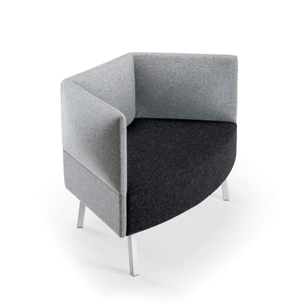Cumulus Lounge Armchair, 1 Tier Backrest