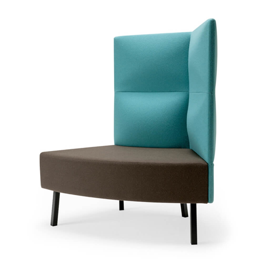 Cumulus Lounge Chair with Side Panel, 2 Tier Backrest