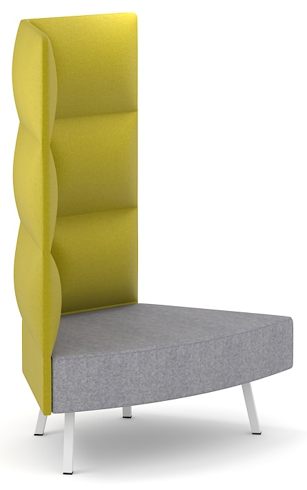  3 tier Backrest Chair with side panel Side