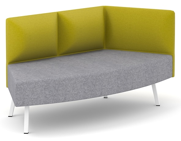 Cumulus Customizable Modular Lounge Seating with side panel