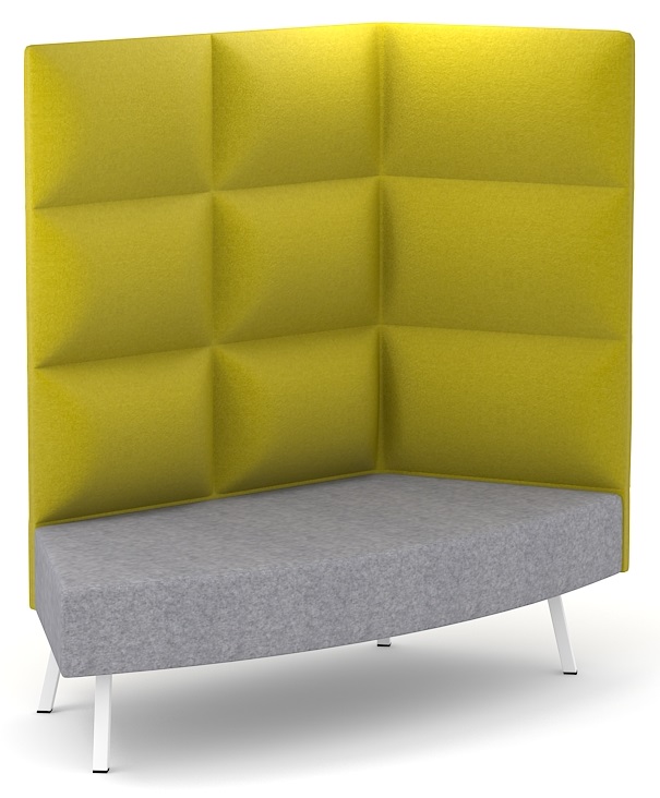 Cumulus Lounge Sofa with side panel, 3 tier Backrest