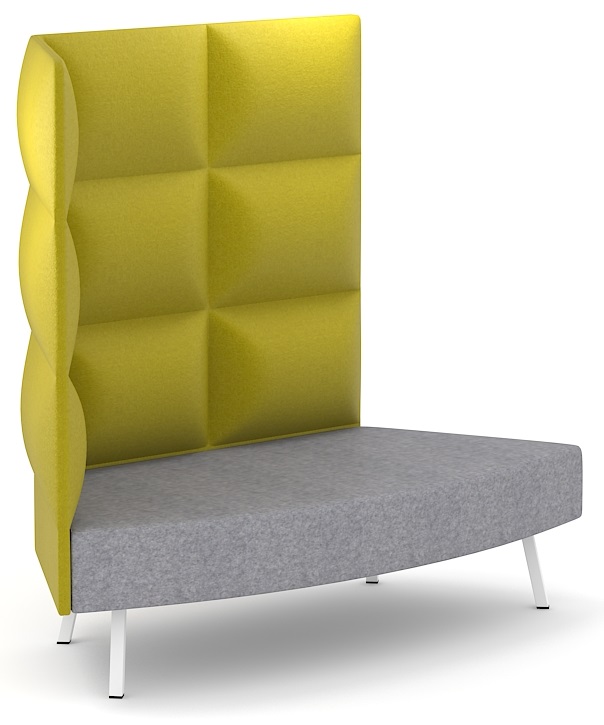 Cumulus Lounge Sofa with side panel, 3 tier Backrest