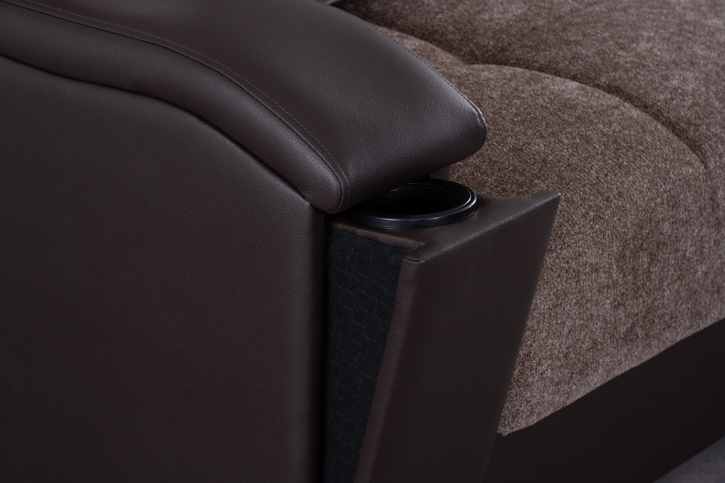 SM Scarlet Fabric/PU Sleeper Sofa