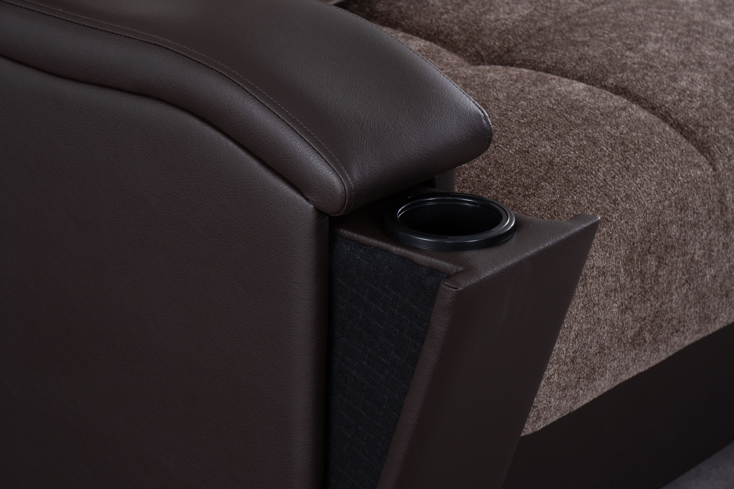 SM Scarlet Fabric/PU Sleeper Loveseat