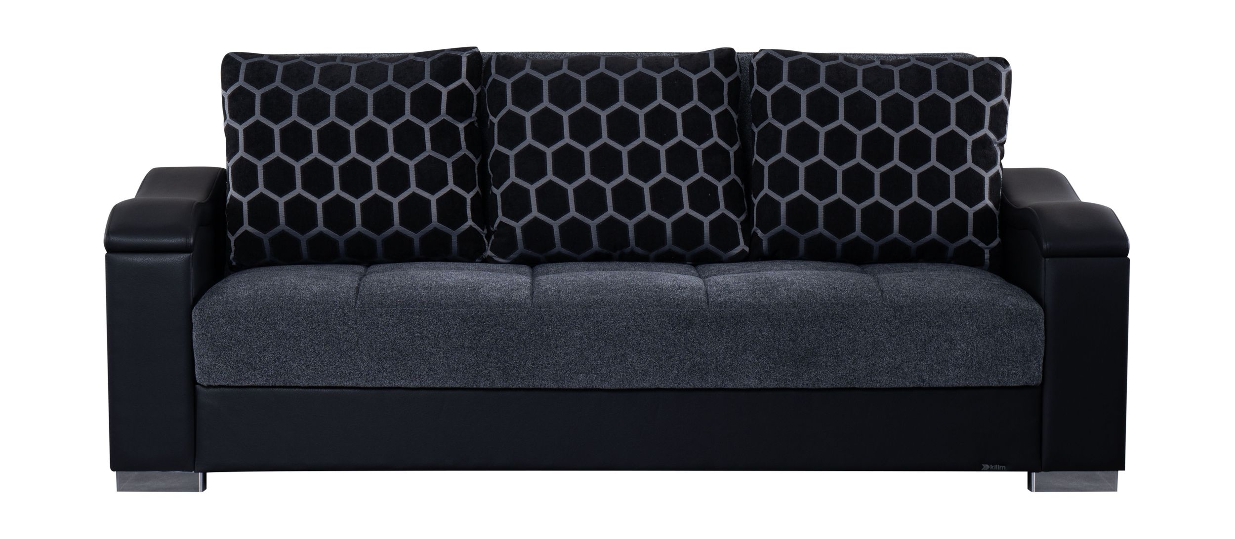 SM Scarlet Fabric/PU Sleeper Sofa
