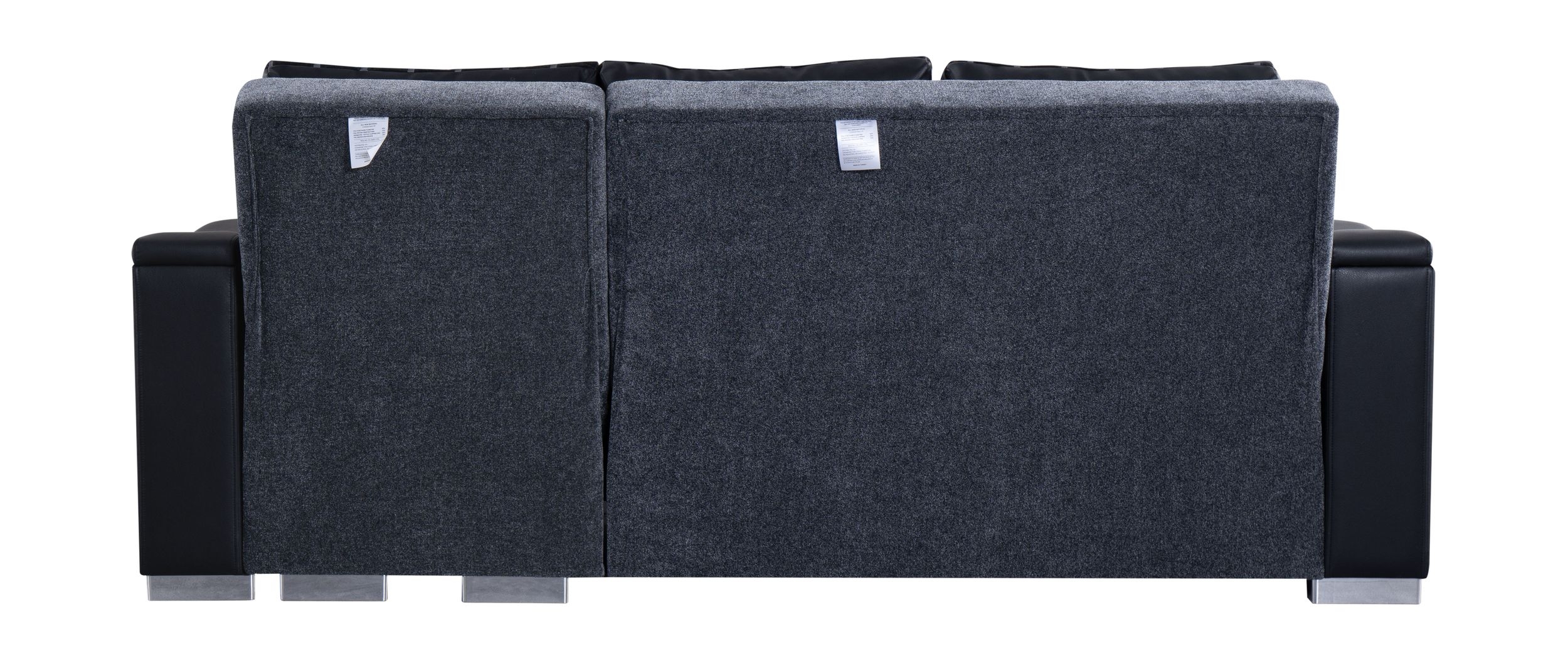 SM Scarlet Fabric/PU Reversible Chaise L-Shape Sectional Sofa