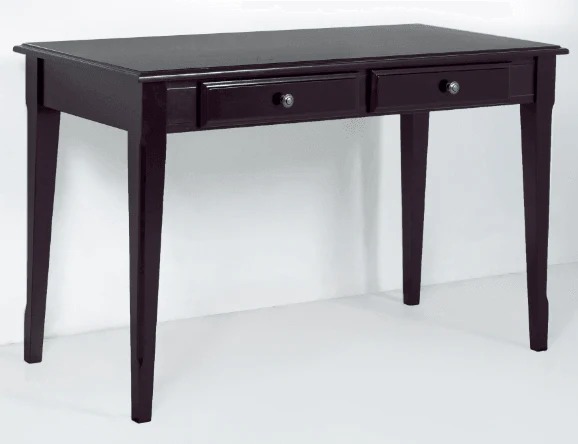Secrets Rectangular Wood Desk w/2 Drawers